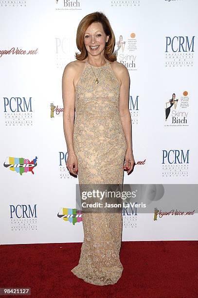 Actress Frances Fisher attends the Art Of Compassion PCRM 25th anniversary gala at The Lot on April 10, 2010 in West Hollywood, California.