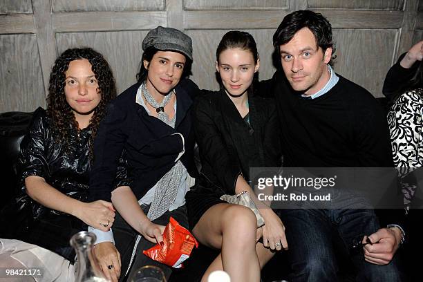 Tatiana von Furstenberg, Francesca Gregorini, Rooney Mara and Tom Everett Scott attend the Gen Art Film Festival screening of "Tanner Hall" after...