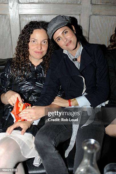 Directors Tatiana von Furstenberg and Francesca Gregorini attends the Gen Art Film Festival screening of "Tanner Hall" after party at Avenue on April...