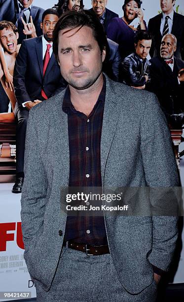 Actor Luke Wilson arrives at the Los Angeles Premiere "Death At A Funeral" at the ArcLight Cinemas Cinerama Dome on April 12, 2010 in Hollywood,...