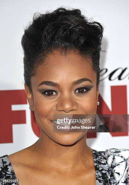 Actress Regina Hall arrives to the "Death At A Funeral" Los Angeles Premiere at Pacific's Cinerama Dome on April 12, 2010 in Hollywood, California.