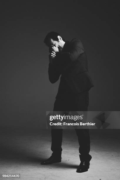 Actor Jean-Hugues Anglade is photographed for Self Assignment, on January, 2016 in Paris, France. . .