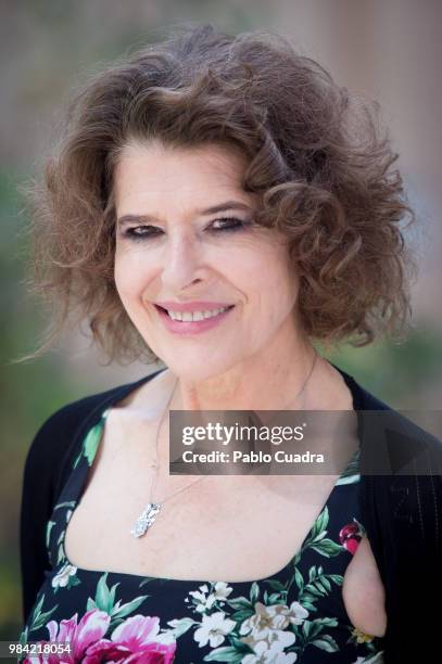 French actress Fanny Ardant attends Lola Pater photocall at French Institute on June 26, 2018 in Madrid, Spain.