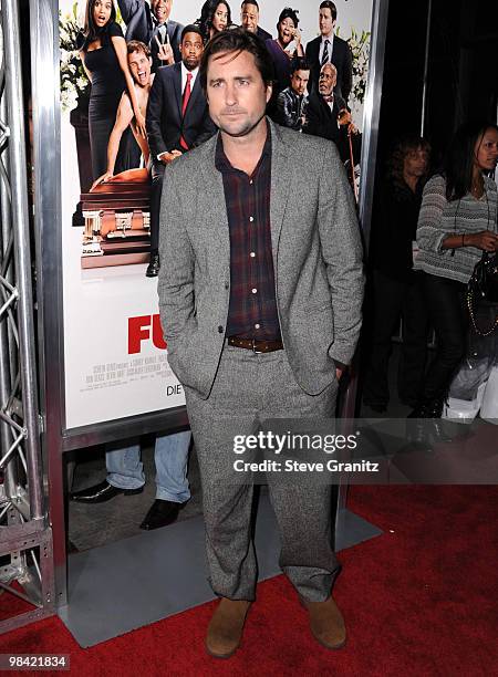 Luke Wilson attends the "Death At A Funeral" Los Angeles Premiere at Pacific's Cinerama Dome on April 12, 2010 in Hollywood, California.