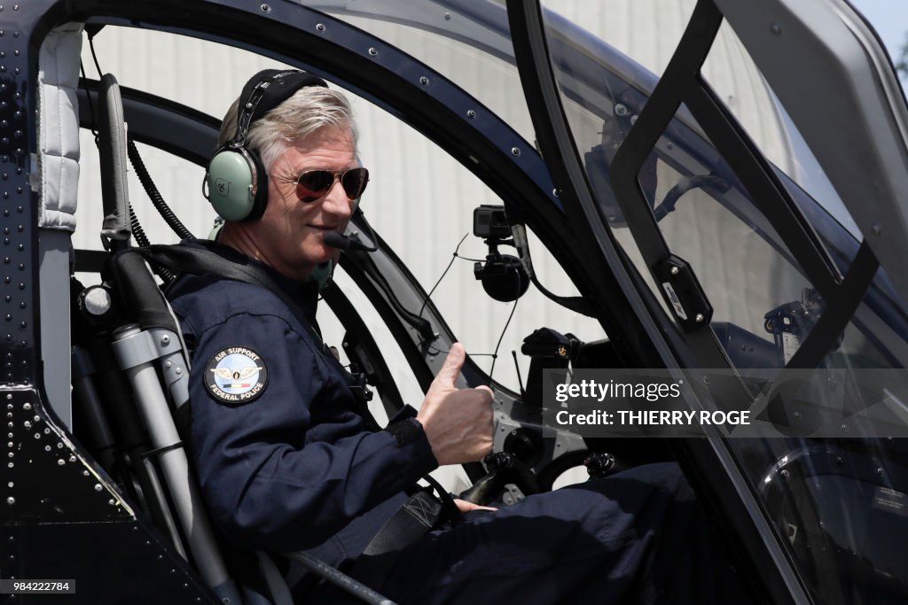 BELGIUM-ROYALS-AIR-POLICE