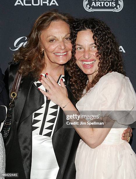 Designer Diane von Furstenberg and Director Tatiana von Furstenberg attend the 15th annual Gen Art Film Festival screening of "Tanner Hall" at the...