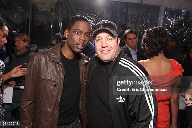 Chris Rock and Kevin James at Screen Gem's World Premiere of 'Death at a Funeral' on April 12, 2010 at Arclight Cinerama Dome in Hollywood,...