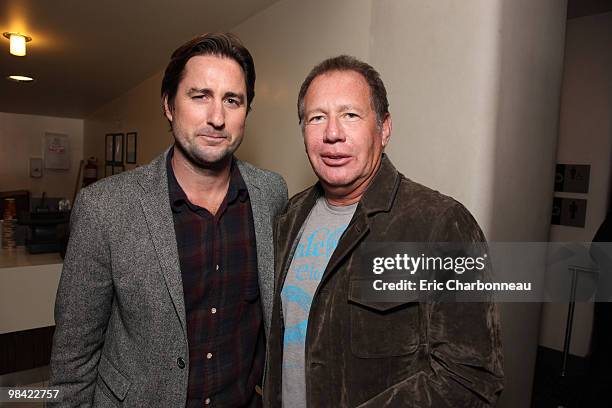 Luke Wilson and Garry Shandling at Screen Gem's World Premiere of 'Death at a Funeral' on April 12, 2010 at Arclight Cinerama Dome in Hollywood,...