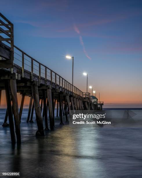 sunset at henley retake - henley beach stock pictures, royalty-free photos & images