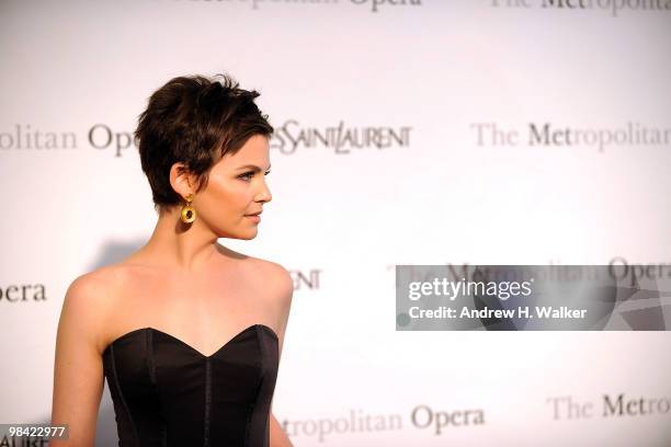 Actress Ginnifer Goodwin attends the Metropolitan Opera gala permiere of "Armida" at The Metropolitan Opera House on April 12, 2010 in New York City.