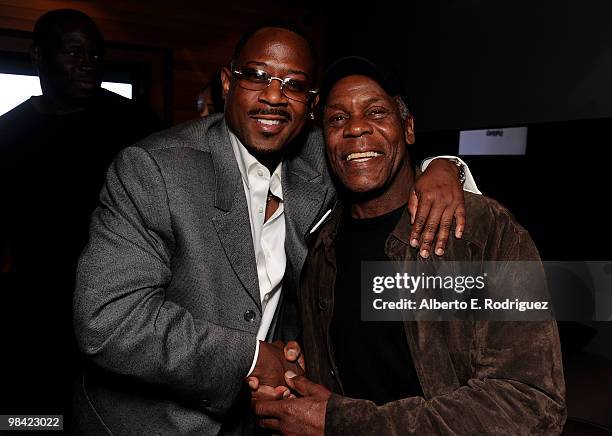 Actor Martin Lawrence and actor Danny Glover attend the after party for the Los Angeles premiere of Screen Gems' "Death at a Funeral on April 12,...