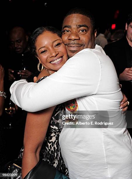 Actress Tamala Jones and actor Tracy Morgan attend the after party for the Los Angeles premiere of Screen Gems' "Death at a Funeral on April 12, 2010...