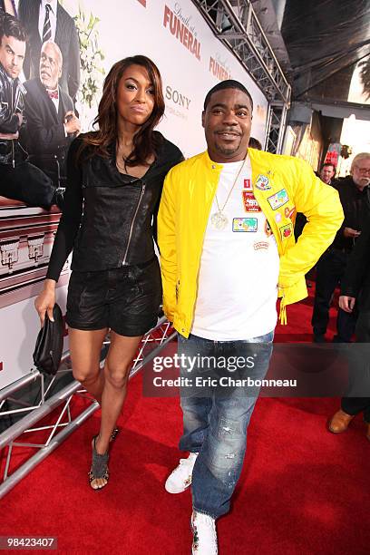 Sabina Morgan and Tracy Morgan at Screen Gem's World Premiere of 'Death at a Funeral' on April 12, 2010 at Arclight Cinerama Dome in Hollywood,...