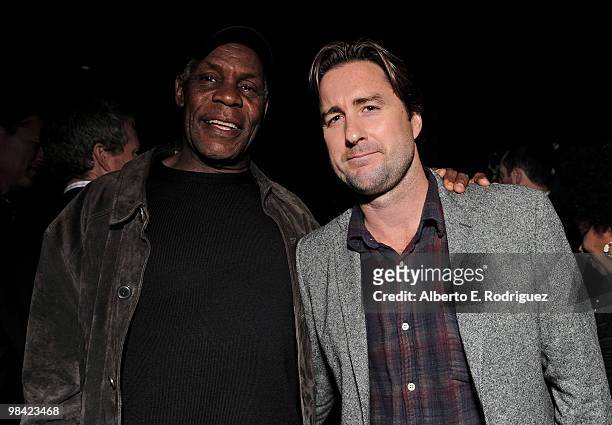 Actor Danny Glover and actor Luke Wilson attend the after party for the Los Angeles premiere of Screen Gems' "Death at a Funeral on April 12, 2010 in...