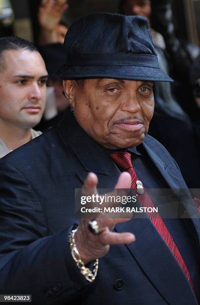 Joe Jackson leaves the Los Angeles Superior Court after doctor Conrad Murray's second court appearance on an involuntary manslaughter charge relating...