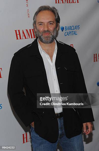 Sam Mendes attends the Broadway opening night of "Hamlet" at the Broadhurst Theatre on October 6, 2009 in New York City.