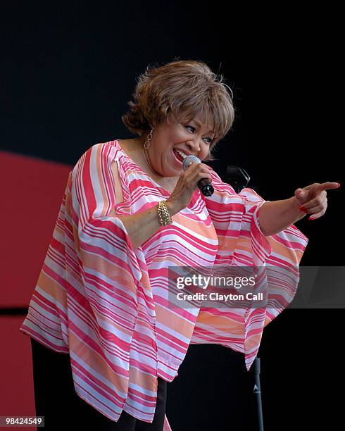 Mavis Staples performing at the Monterey Jazz Festival on September 17, 2005.