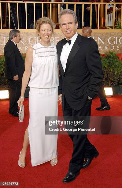 Annette Bening, nominee Best Performance by an Actress in a Motion Picture - Musical or Comedy, and husband Warren Beatty