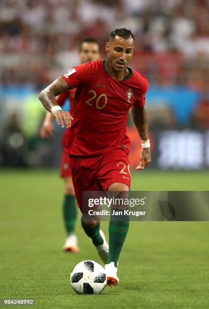 Ricardo Quaresma of Portugal controls the ball during the 2018 FIFA World Cup Russia group B match between Iran and Portugal at Mordovia Arena on...