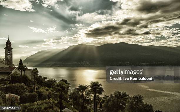 lago maggiore / ronco sopra ascona - sopra stock pictures, royalty-free photos & images
