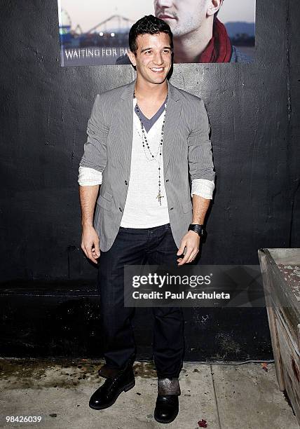 Dancer /Actor Mark Ballas arrives for an evening with Mark Ballas at The Mint on April 12, 2010 in Los Angeles, California.