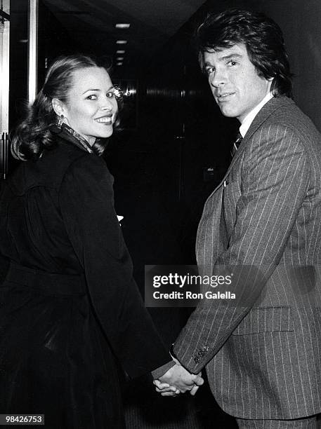 Michele Philips and Warren Beatty