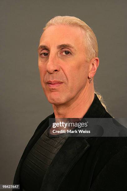 Dee Snider, singer of Twisted Sister poses during a studio shoot on April 9, 2008 in Los Angeles.