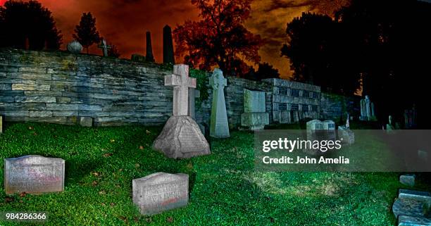 laurel hill cemetery - laurel house foto e immagini stock