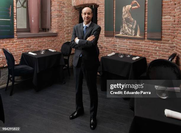 Juan Manuel del Rey attends the 'Gastronomy National Award 2018' event at El Corral de la Moreria on June 26, 2018 in Madrid, Spain.