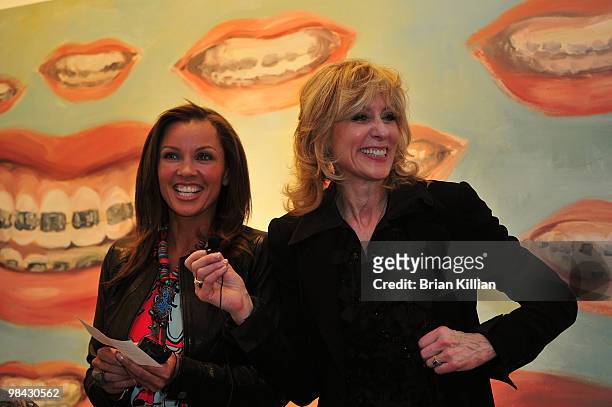 Actresses Vanessa Williams and Judith Light attend an "Ugly Betty" charity auction at Axelle Fine Arts Gallery Ltd on April 12, 2010 in New York City.