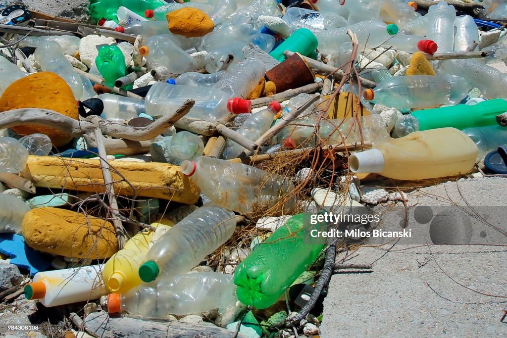 Tourists Leave Mountains Of Plastic Waste On Greek Beaches