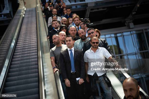 Deputy Prime Minister Luigi di Maio takes part at the national meeting of "Confartigianato" on June 26, 2018 in Rome, Italy.