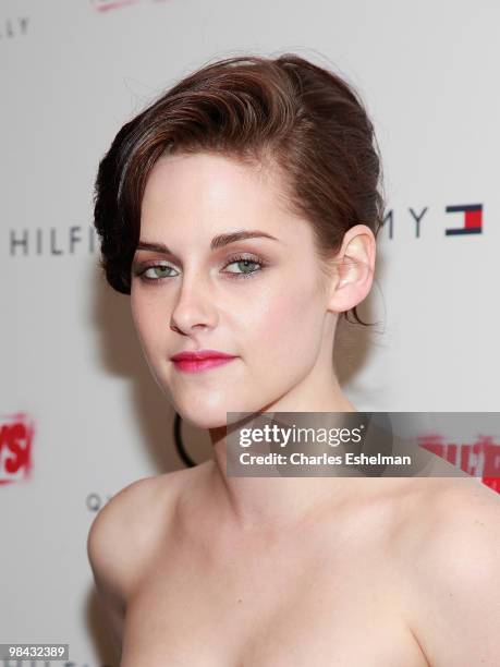 Actress Kristen Stewart attends "The Runaways" New York premiere at Landmark Sunshine Cinema on March 17, 2010 in New York City.