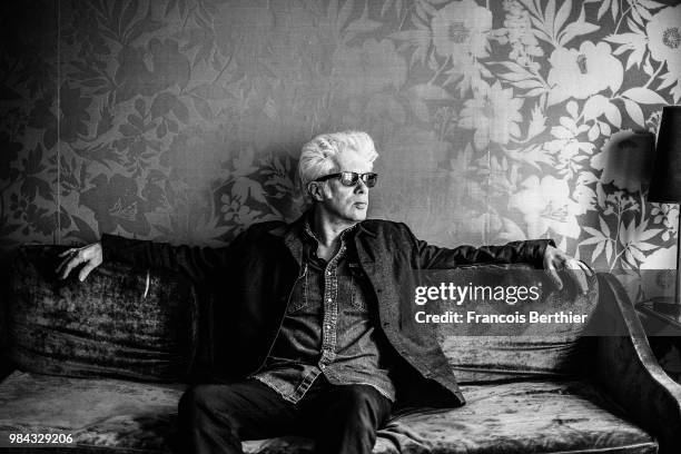 Filmmaker Jim Jarmusch is photographed for Self Assignment, on November 2016 in Paris, France. . .