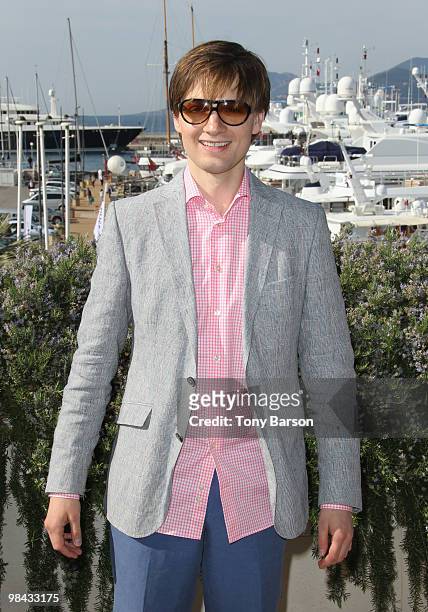 Gregory Smith attends a photocall during MIPTV at Palais des festivals on April 12, 2010 in Cannes, France.