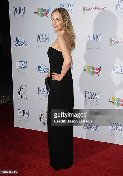 Actress Elizabeth Berkley attends the Art Of Compassion PCRM 25th anniversary gala at The Lot on April 10, 2010 in West Hollywood, California.
