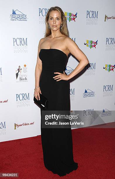 Actress Elizabeth Berkley attends the Art Of Compassion PCRM 25th anniversary gala at The Lot on April 10, 2010 in West Hollywood, California.