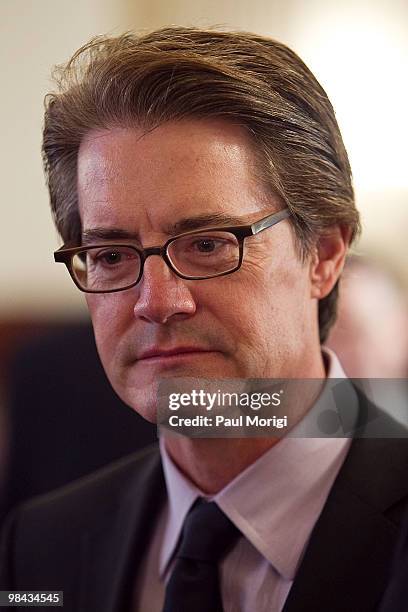 Actor Kyle MacLachlan attends the Arts Advocacy Day Kick Off Press Conference at 345 Cannon House Office Building on April 13, 2010 in Washington, DC.