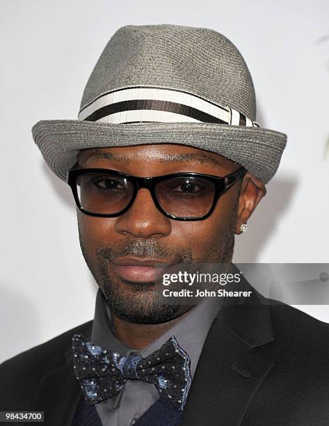 Actor Nelsan Ellis arrives to the "Death At A Funeral" Los Angeles Premiere at Pacific's Cinerama Dome on April 12, 2010 in Hollywood, California.