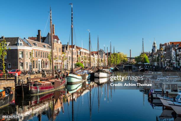 delfshaven, rotterdam, netherlands, europe - rótterdam fotografías e imágenes de stock