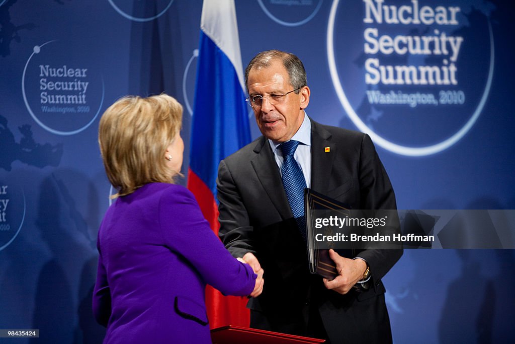 Hillary Clinton Signs Plutonium Disposition Protocol With Russian FM