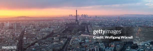 paris panorama - wolfgang wörndl fotografías e imágenes de stock