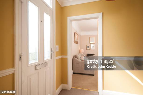 hallway entrance into a home - house doorway stock pictures, royalty-free photos & images