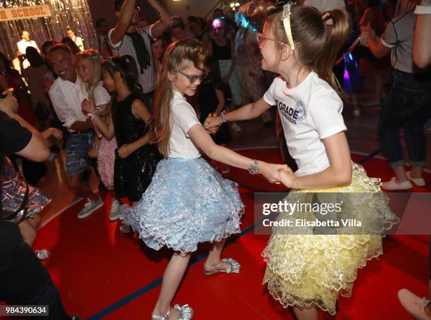 Atmosphere at the Caten Hight School Prom DSquared2 as a part of Pitti Bimbo Kids Fashion Week at Palamattioli on June 21, 2018 in Florence, Italy.