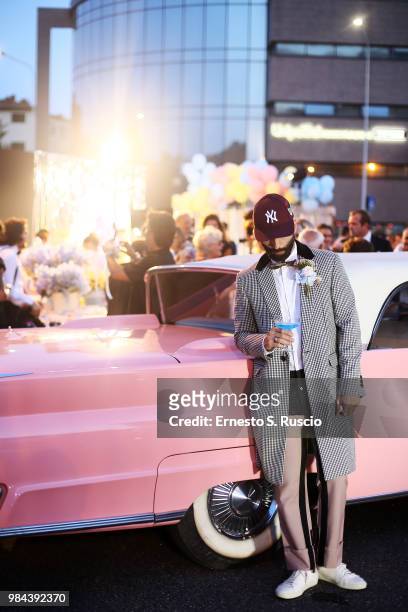 Guest during the Caten Hight Shool Prom DSquared2 as a part of Pitti Bimbo Kids Fashion Week at Palamattioli on June 21, 2018 in Florence, Italy.