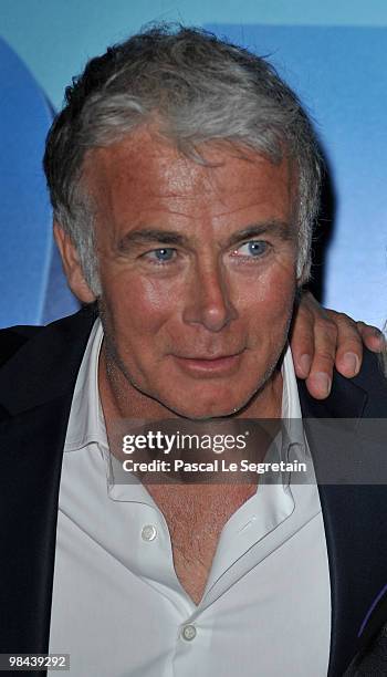 Actor Franck Dubosc attends the Premiere of "Camping 2" at Cinema Gaumont Opera on April 13, 2010 in Paris, France.