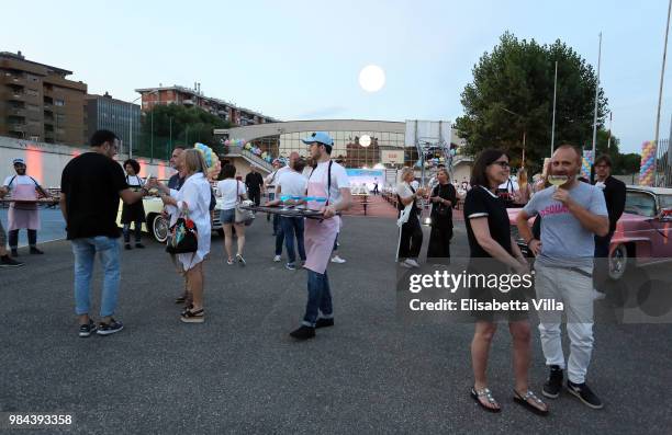 Atmosphere at the Caten Hight School Prom DSquared2 as a part of Pitti Bimbo Kids Fashion Week at Palamattioli on June 21, 2018 in Florence, Italy.