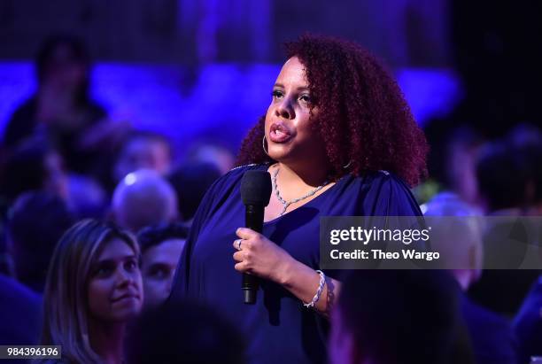 Everyday Trailblazer, Social worker Joanne Smith speaks during VH1 Trailblazer Honors 2018 at The Cathedral of St. John the Divine on June 21, 2018...