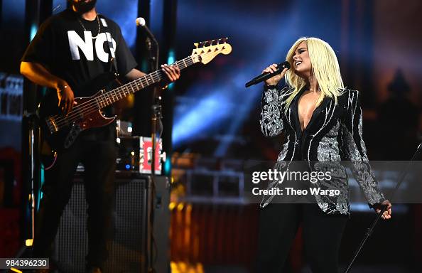 Recording artist Bebe Rexha performs on stage during VH1 Trailblazer