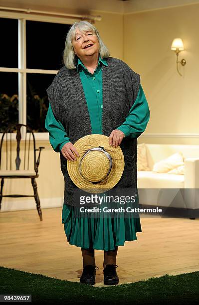Judy Cornwell performs a scene from 'When The Lilac Blooms My Love' at the Leicester Square Theatre on April 13, 2010 in London, England.